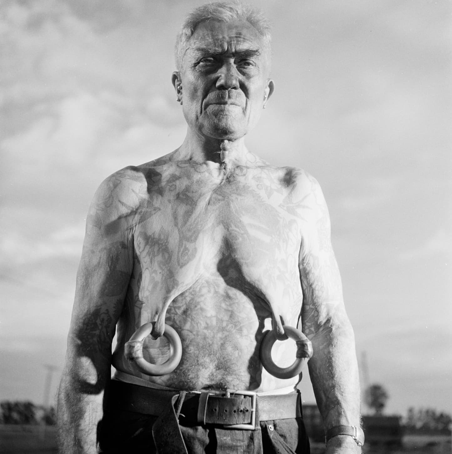 “A circus performer, 1948, New York City by Stanley Kubrick.”